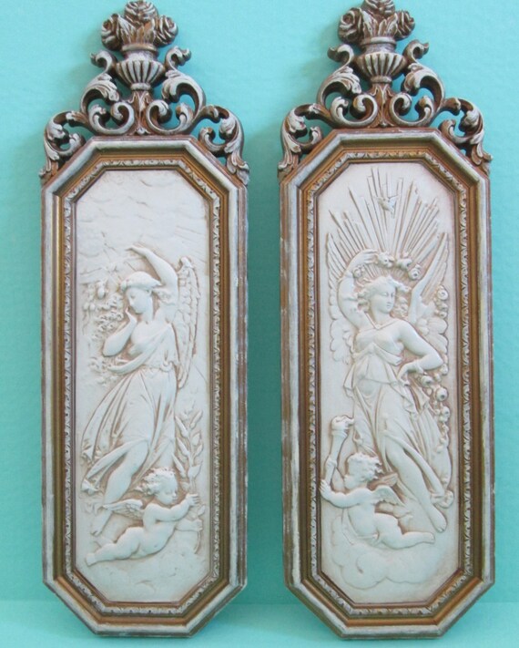 Vintage Wall Decor 60's Homco Angels & Cherubs by VintageVibrancy