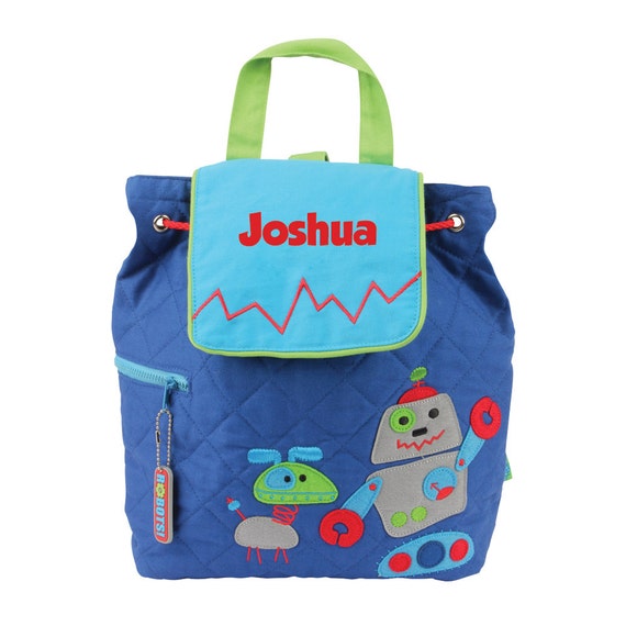 Items similar to Robot Personalized Backpack Boys Robot Monogrammed Backpack Bag Diaper Bag