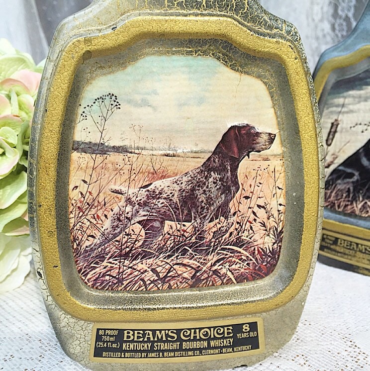 Jim Beam Decanter Bottle german pointer James Lockhart