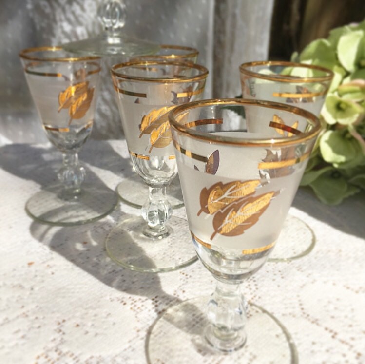 libbey footed glasses