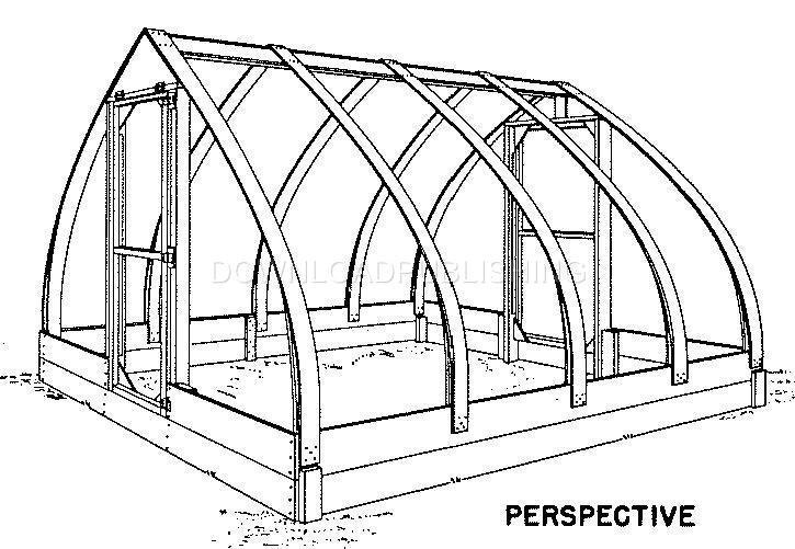 ARCHROOF GREENHOUSE BLUEPRINTS Plans Plastic by DownloadPublishing