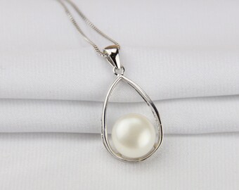 drop pearl pendant9-9.5mm freshwater pearl drop pendant