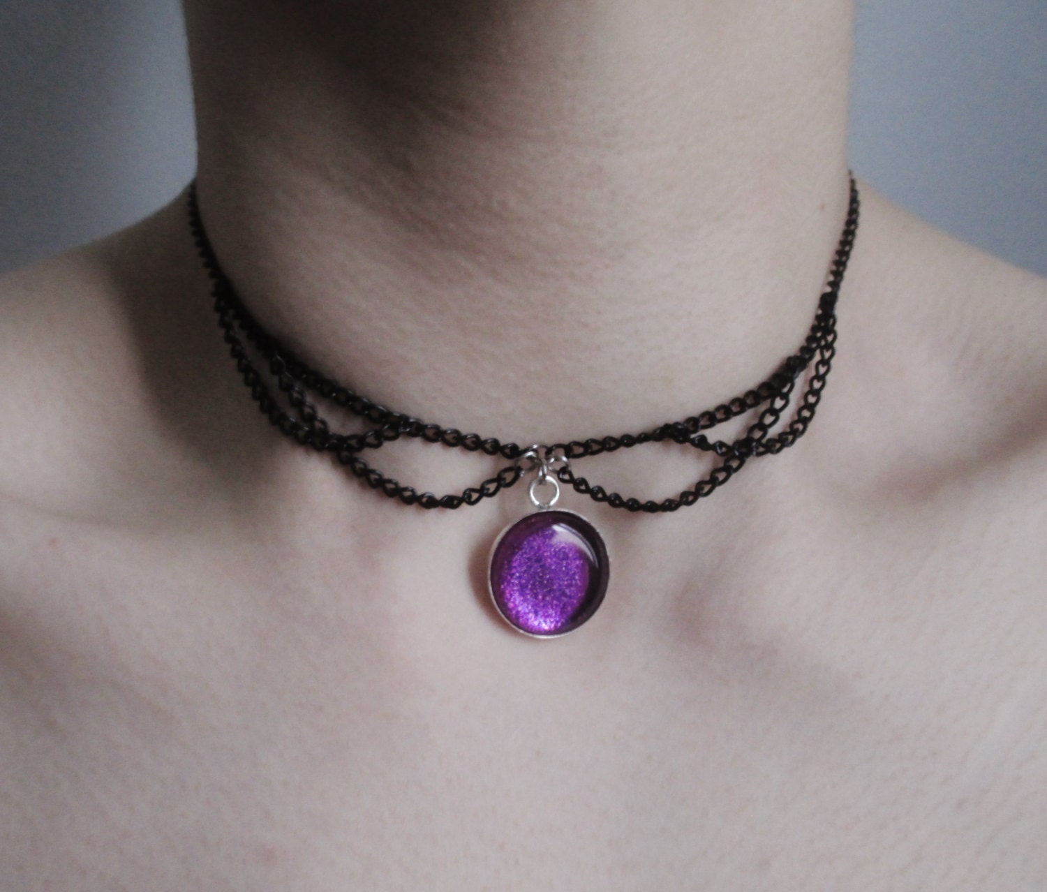 pastel goth choker necklace gothic choker pastel grunge