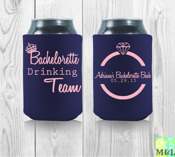 Fun Bachelorette Party Koozies Personalize Your by MintandLemon