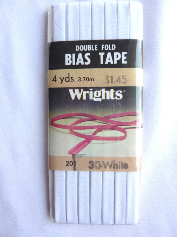 30White Wrights Double Fold Bias Tape 4 Yards Poly by