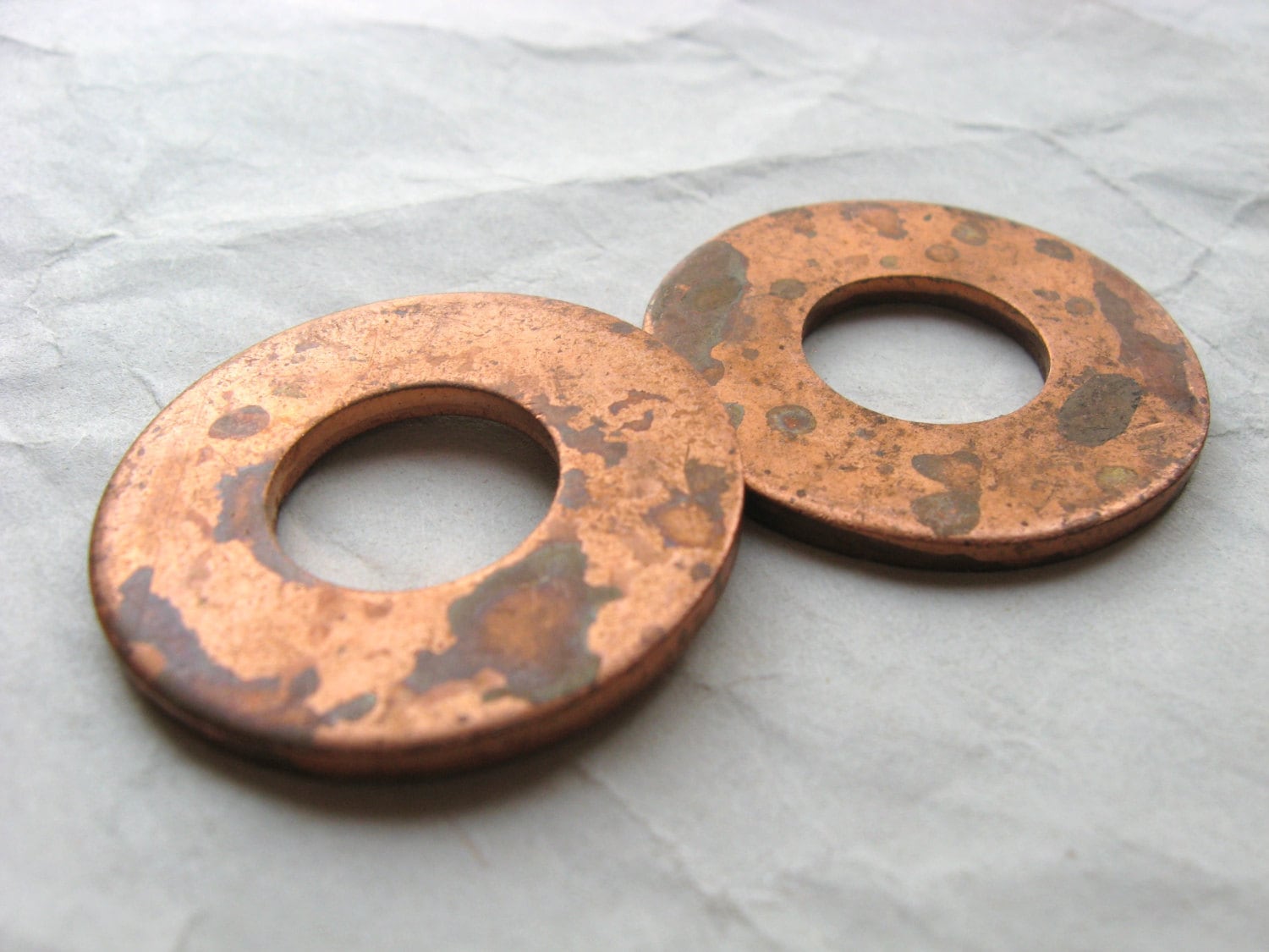 Copper Washers Craft Supplies Large Copper by TheCrowKeeper