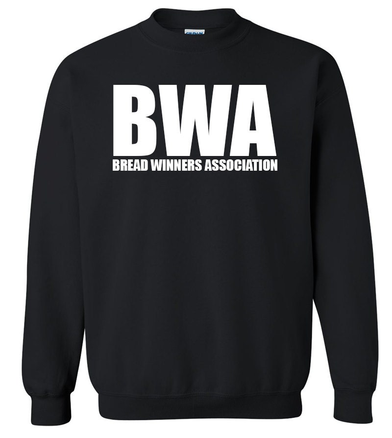 BWA Bread Winners Association Crewneck Sweatshirt by ShirtMakers