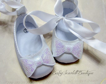 childrens white satin shoes