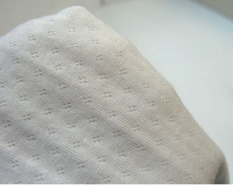 Organic Cotton Pointelle Knit Fabric By The Yard