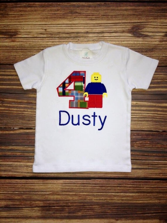 etsy lego birthday shirt