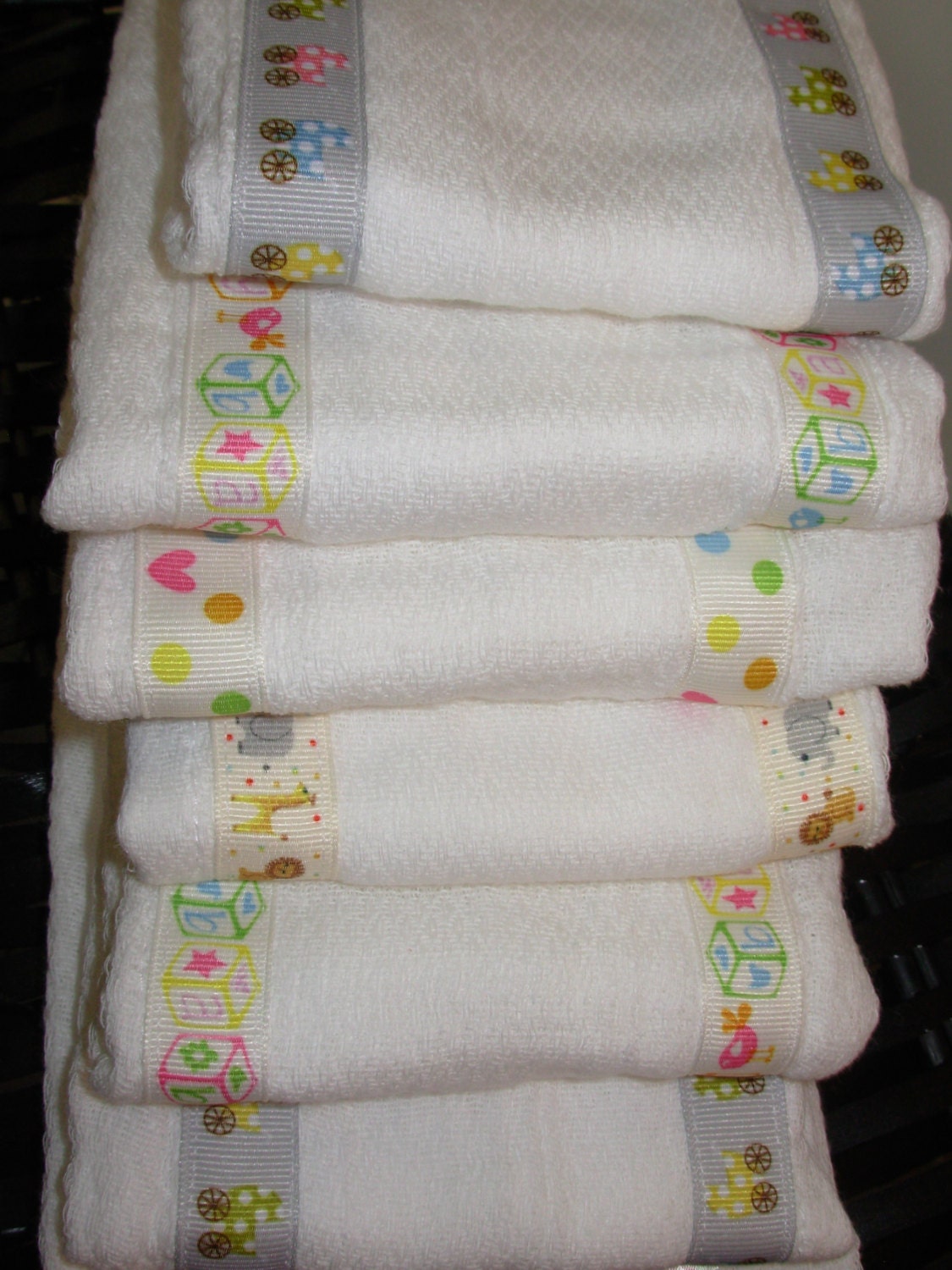 Diaper Burp Cloth Set of 3 for 9.00 Dollars 100 Cotton