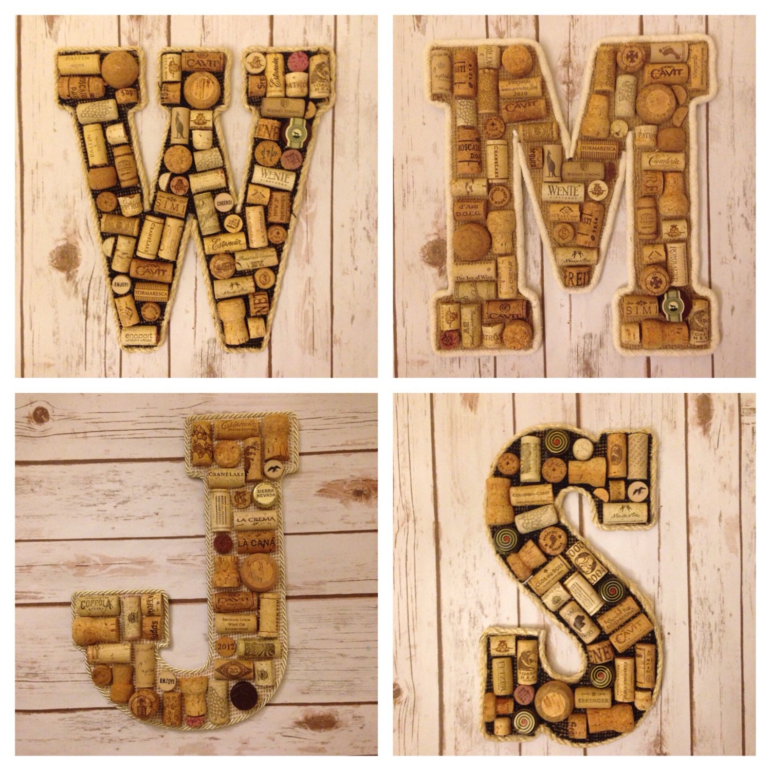 Wine Cork Letter