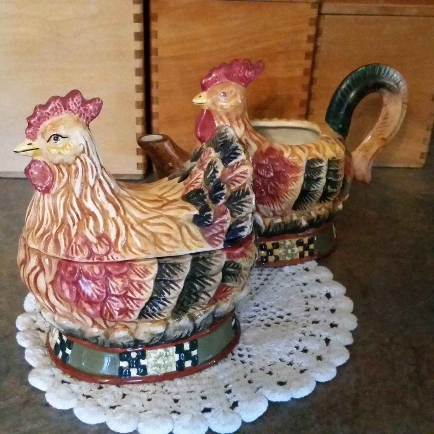 Rooster Sugar Bowl Bella Casa by Ganz Collection Tuscany