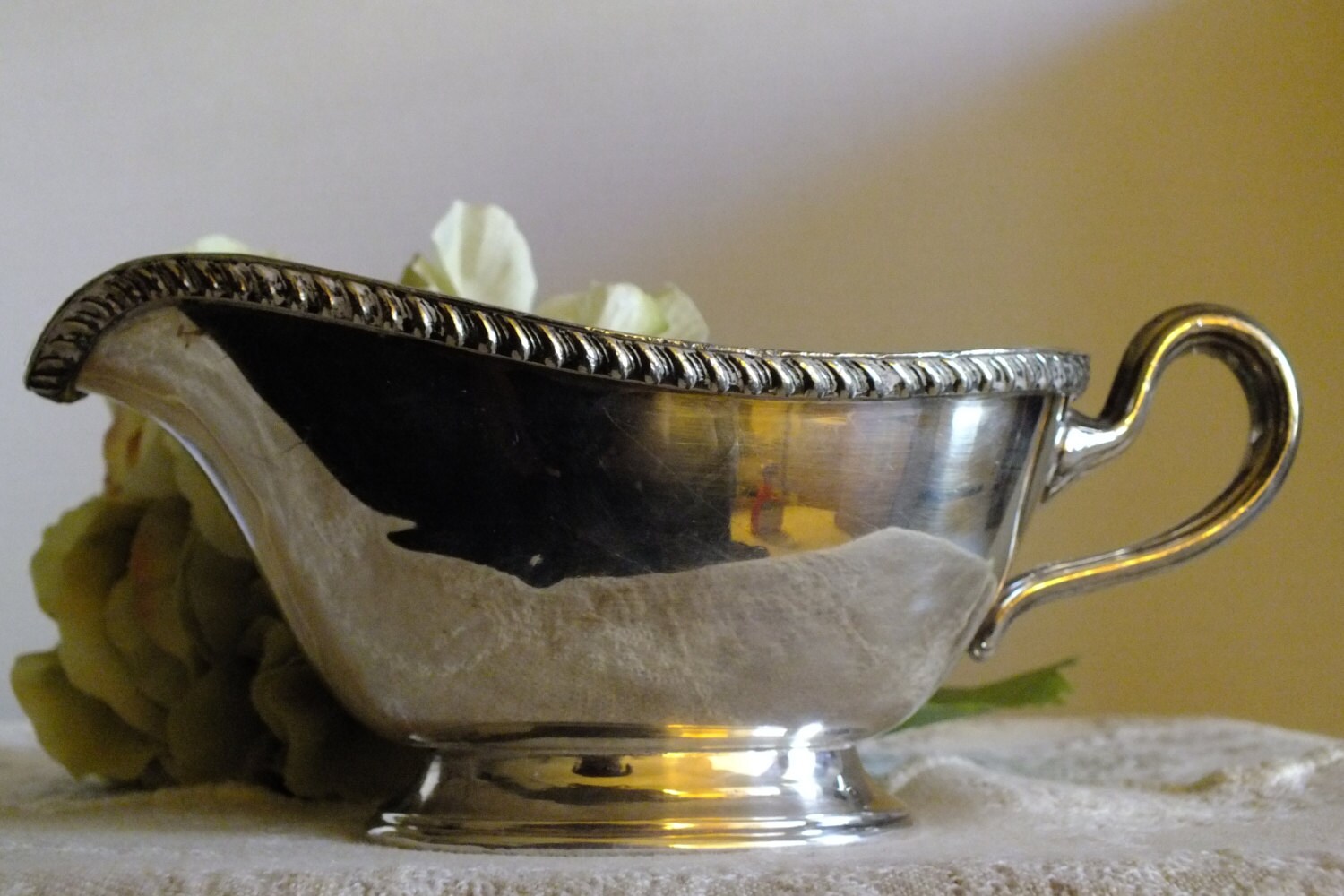 Pool Silver Company Silver Plate Gravy Bowl Gadroom Edging