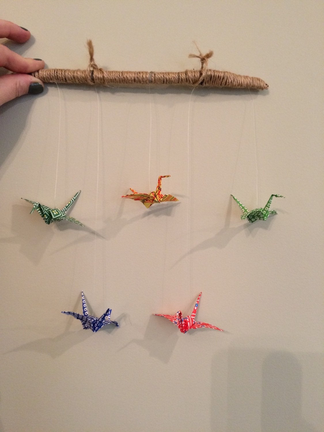 paper origami cranes