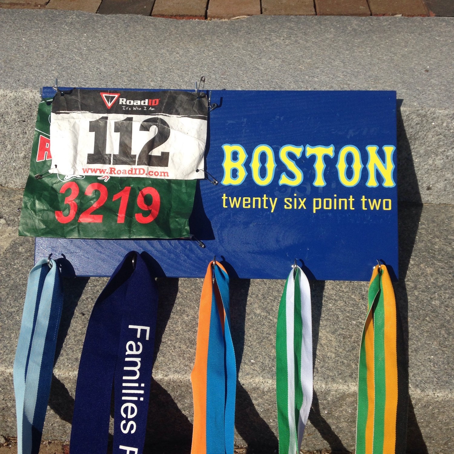 Boston Marathon Race Bib and Medal holder by LiveFreeAndCraft