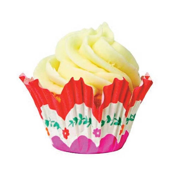 48 Tulip Rose Cupcake Liners Meri Meri Large Floral Muffin