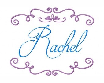 Machine Embroidery Design, monogram frame, monogram border, name border , #441