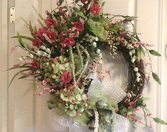 French door wreath | Etsy