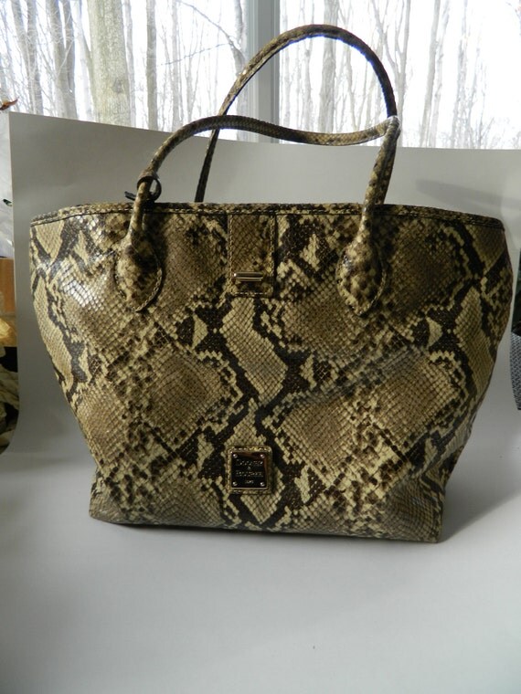 dooney and bourke snakeskin satchel