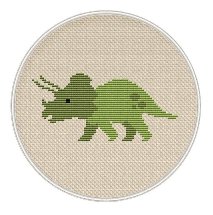 Dinosaur cross stitch pattern Instant Download Free