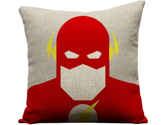 The Flash Pillow throw pillow christmas birthday by GEEKandtheCHIC