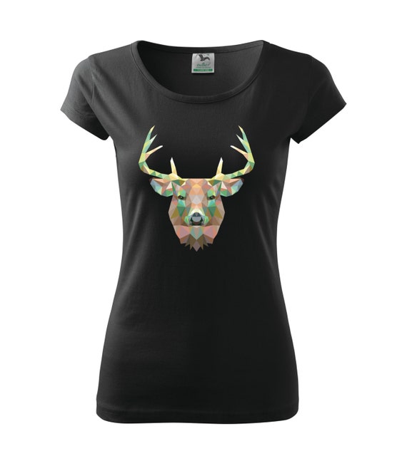 Deer head T-shirt/Women T-shirt
