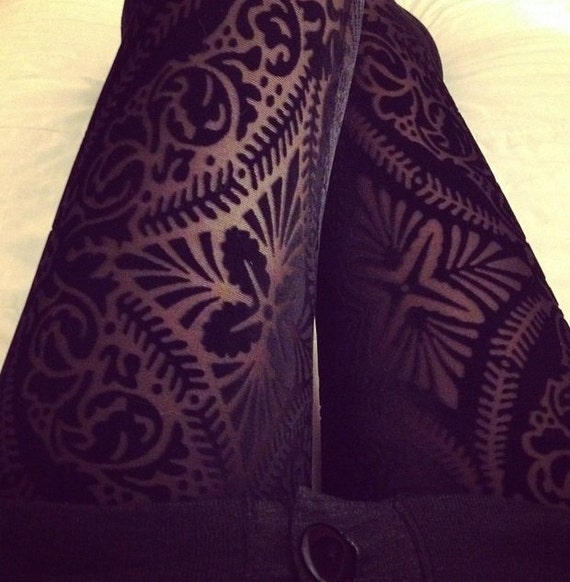 Black Velvet Stretch Leggings