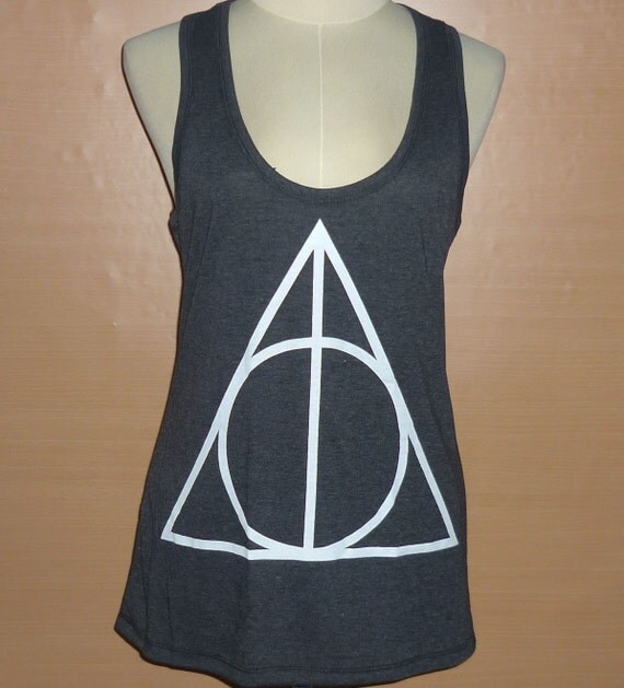 Triangle shirt/ Harry Potter tank top/ graphic tee size S/M/L/XL women ...