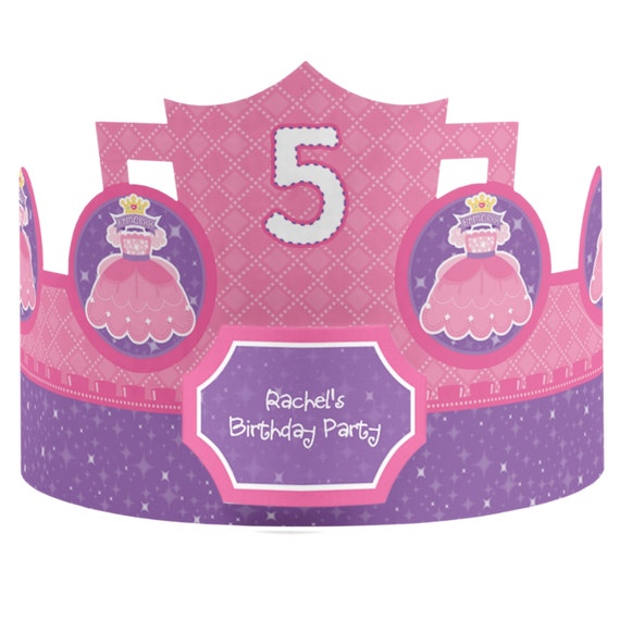 8 Custom Princess Party Hats Birthday Party Hats Party