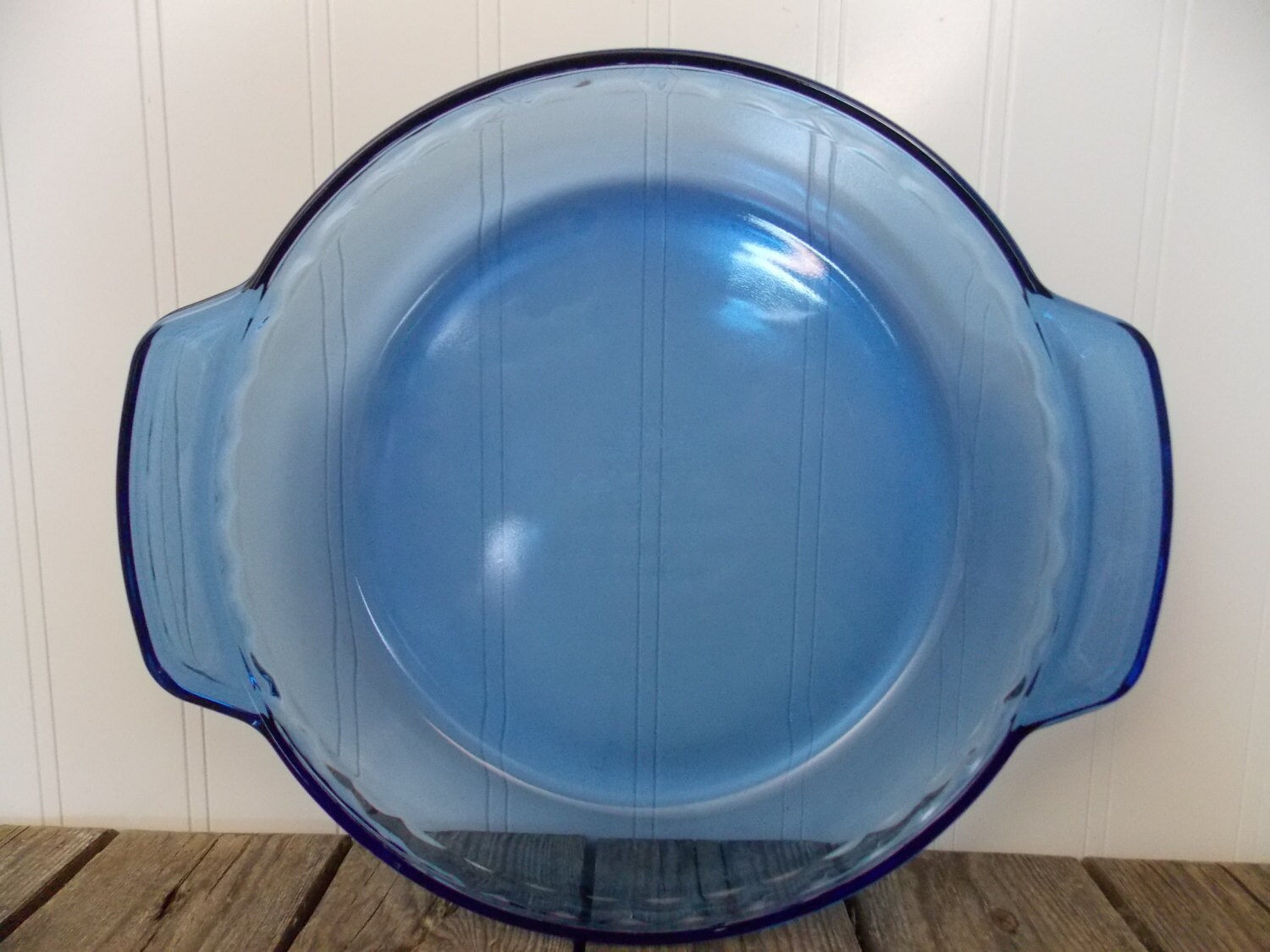 Anchor Hocking Cobalt Blue Glass 9 Deep Dish Pie Plate 5810