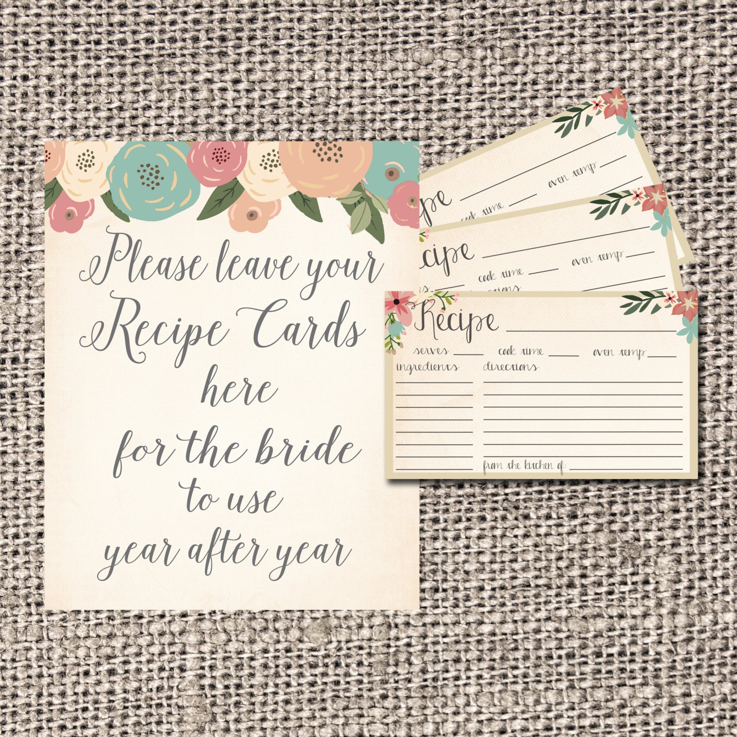 Bridal Shower Recipe Card Template BEST HOME DESIGN IDEAS