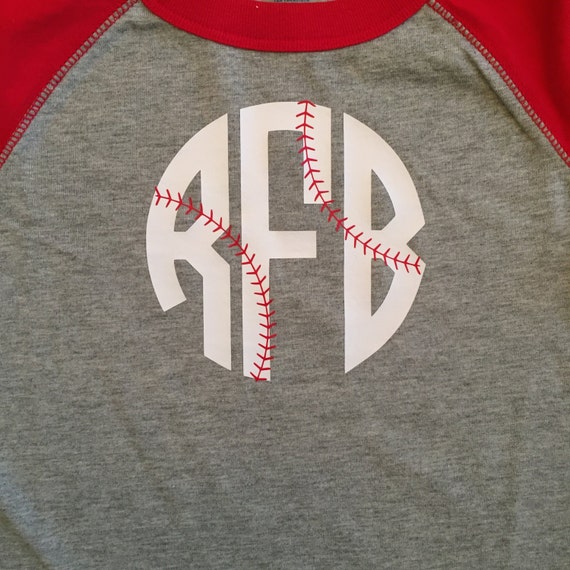 monogram baseball shirt