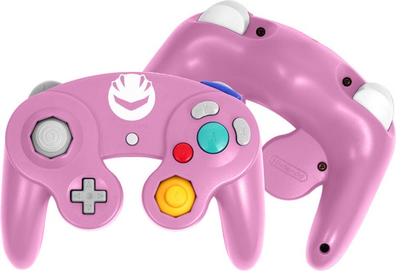 Items similar to MetaKnight inspired Pink Custom GameCube Controller ...