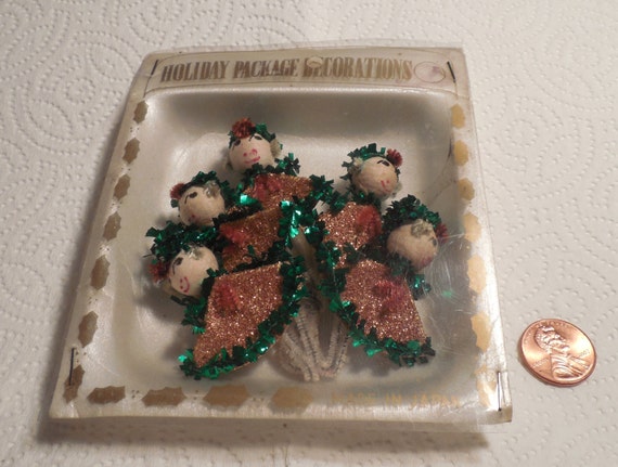 vintage christmas package decorations spun by 40handstuff vintage christmas package decorations spun by 40handstuff