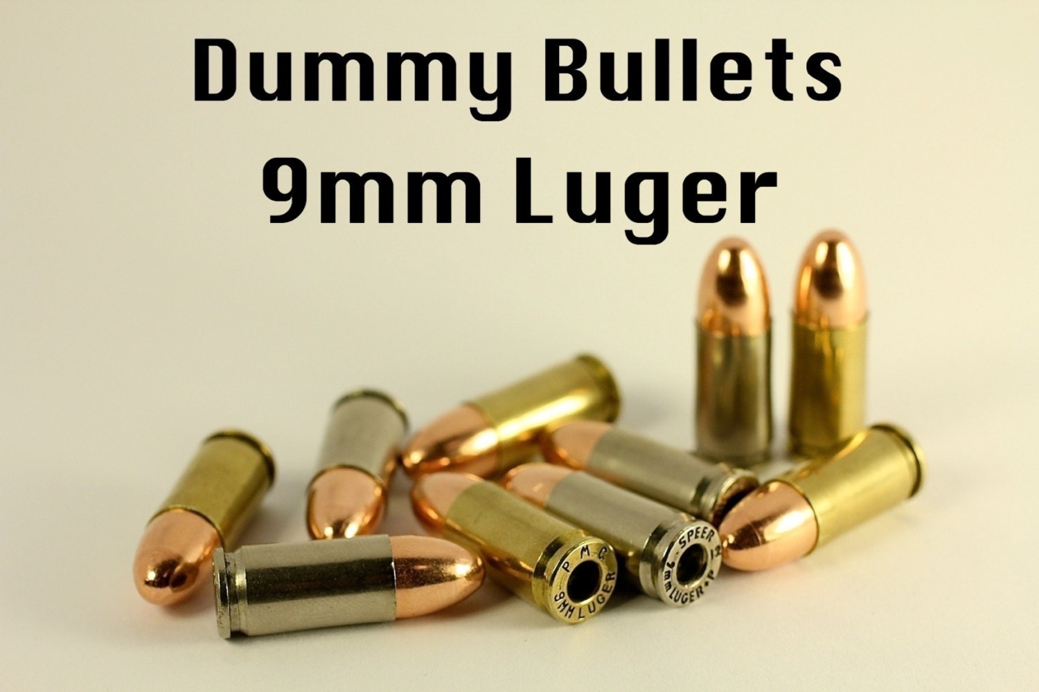 9mm Dummy Bullets / Replica Dummy Rounds Bullet by CenterFireMade