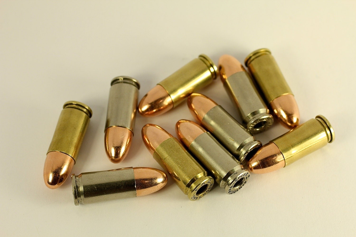 9mm Dummy Bullets / Replica Dummy Rounds Bullet Casings