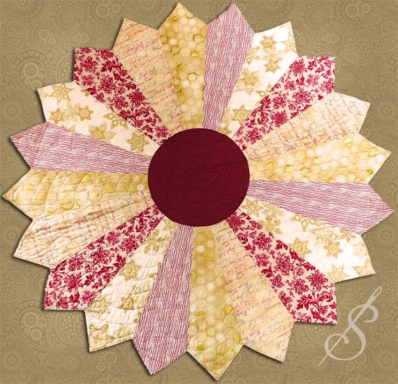 Lazy Daisy A Dresden Table Topper from Sewnintothefabric on Etsy Studio