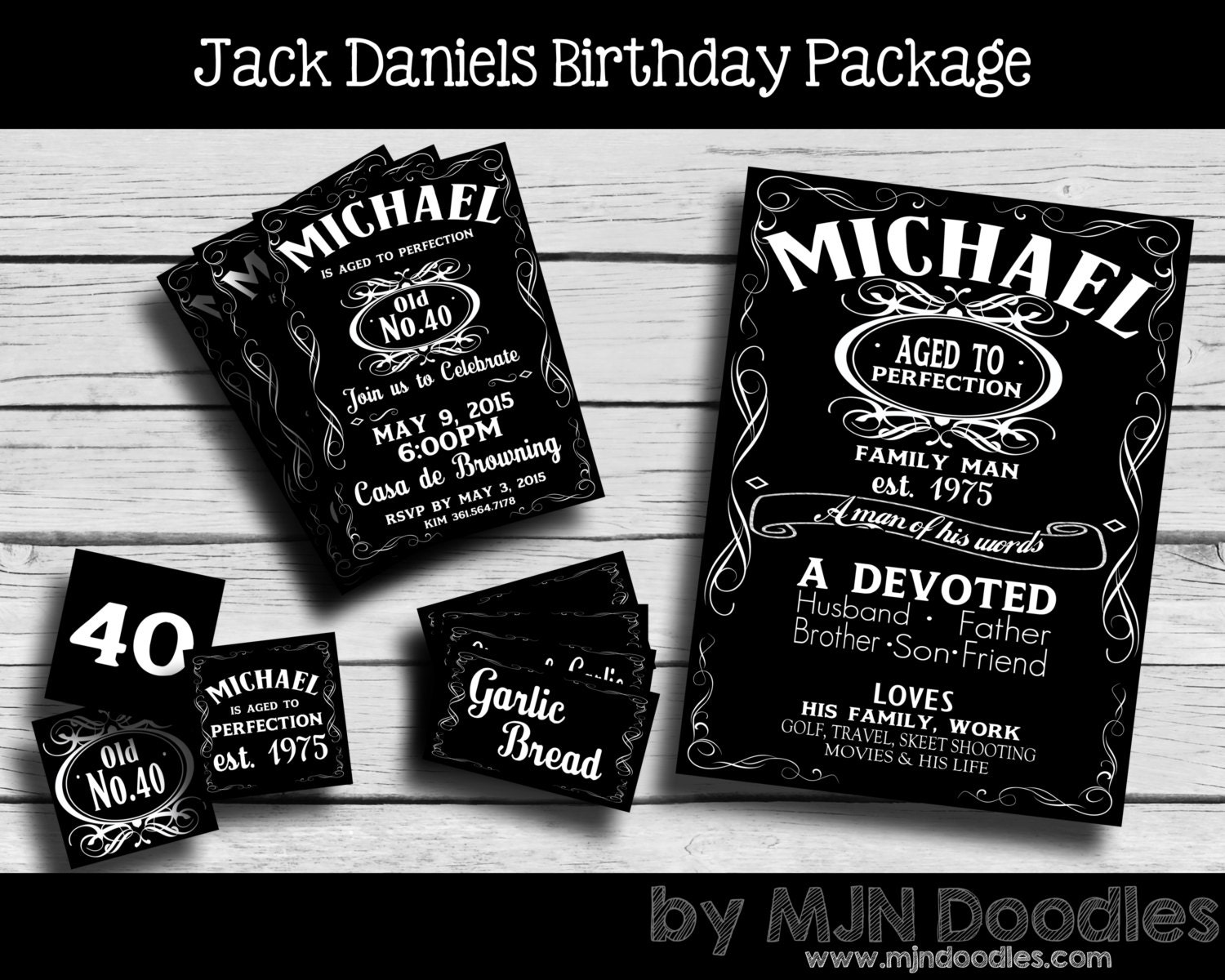 Jack Daniels Birthday Invitation 6