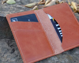 Valentine's Day present , Leather credit card holder , Men's Leather ...
