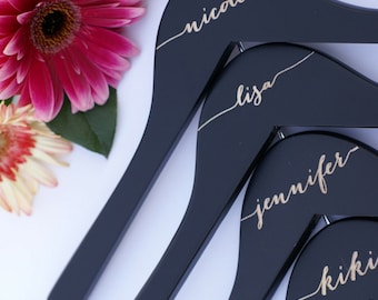 1 Bridal Hangers, Will You Be My Bridesmaid Gift Idea, Personalized Wedding Hanger, Engraved Wood hanger