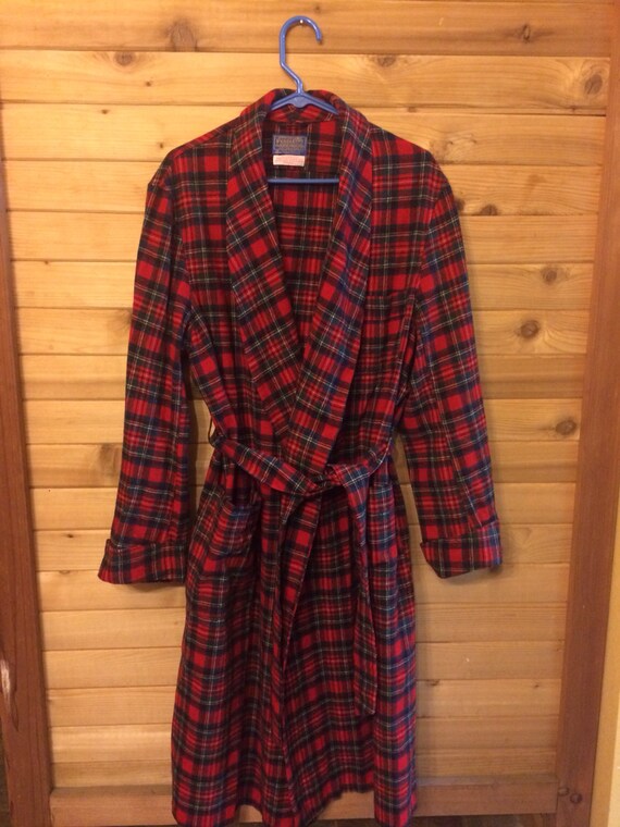 men's wool bathrobe