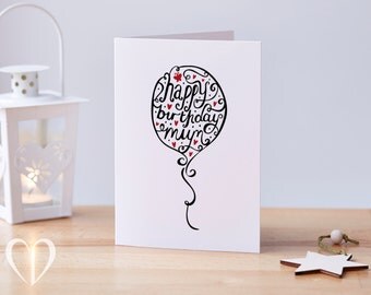 Happy Birthday Mum Card, Mum Birthday Card, Unique Mum Birthday Card, Pretty Mum Birthday Card, Mother Birthday Card, Special Mum Birthday