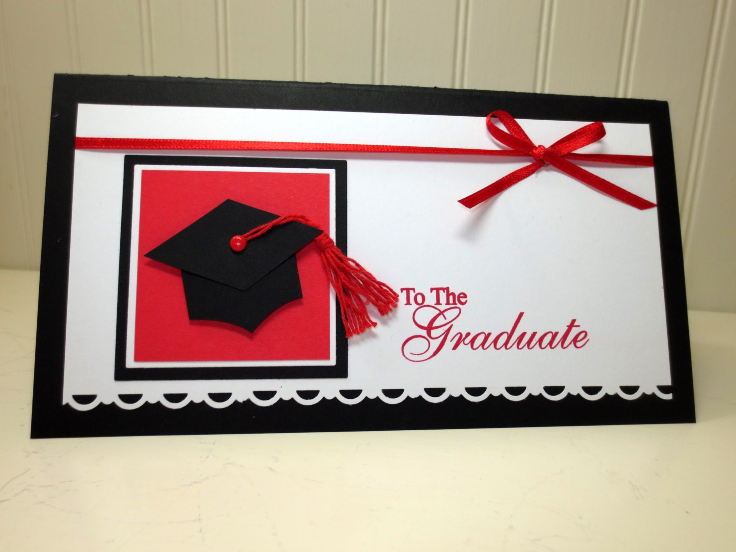Handmade Graduation Card: Stampin Up Graduate Money or Check
