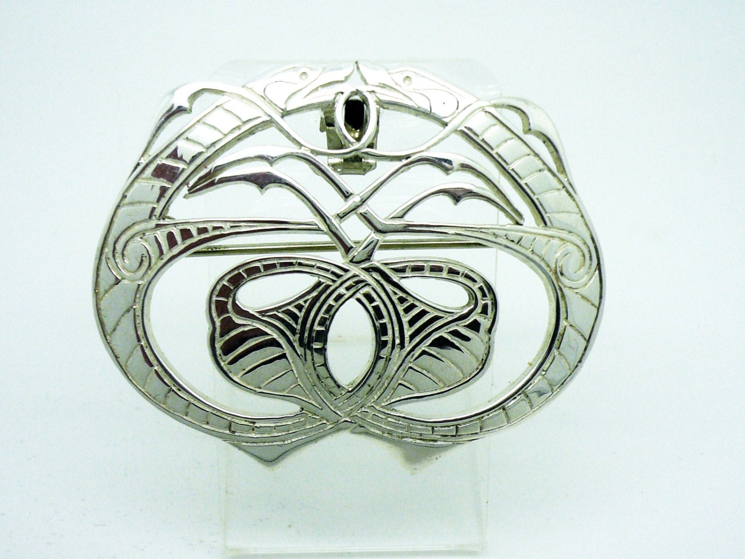 St Ninian Solid Sterling Silver Brooch Tain by DartSilverLtd