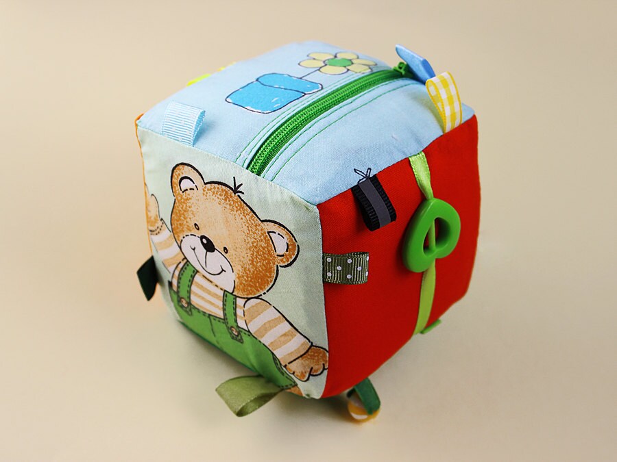 Baby Sensory Play Block Toy Soft Cube Development Toy Soft