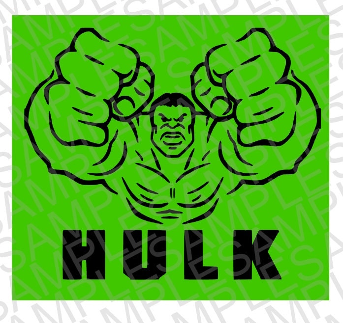 Download Marvel Inspired Hulk SVG and DXF Cut File by ...