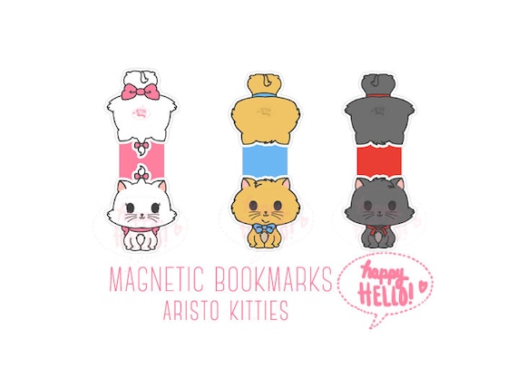 Magnetic Bookmarks • Aristo Kitties