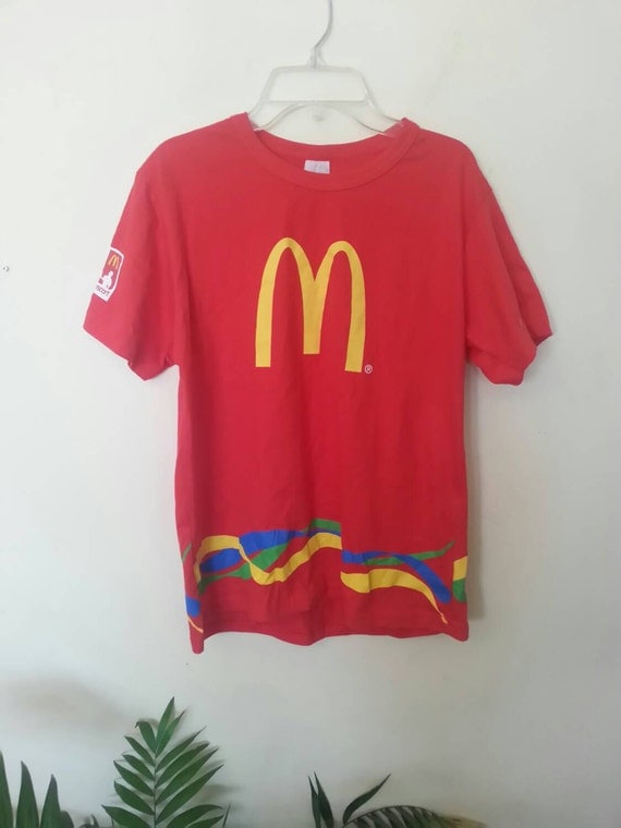 mcdonalds t shirt blue