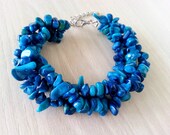Lapis lazuli bracelet, Blue beaded bracelet, Blue natural stone bracelet, Gemstone blue bracelet, Bracelet with lapis lazuli beads